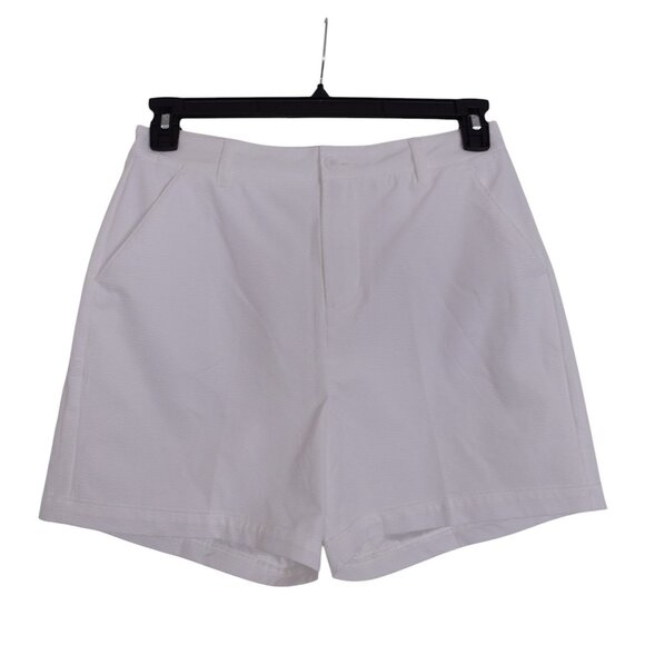 NWT Walter Hagen Clubhouse Traditional 7" Golf Shorts Sz 6 White Moisture Wick - Picture 2 of 8